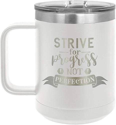 Miniatura 1 de Strve for ProGRESS - Taza de café de 15 oz con tapa superior deslizante, taza de café de viaje aislada  Ideas de regalo de cumpleaños o Navidad de