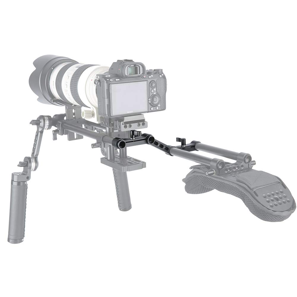 NICEYRIG DSLR Spalla Rig15mm Rail Clamp Z-shape Railblock per sistema di supporto asta 15mm