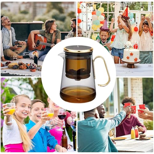 Tetera de vidrio magnética para tus momentos de relax con té de hojas sueltas 5
