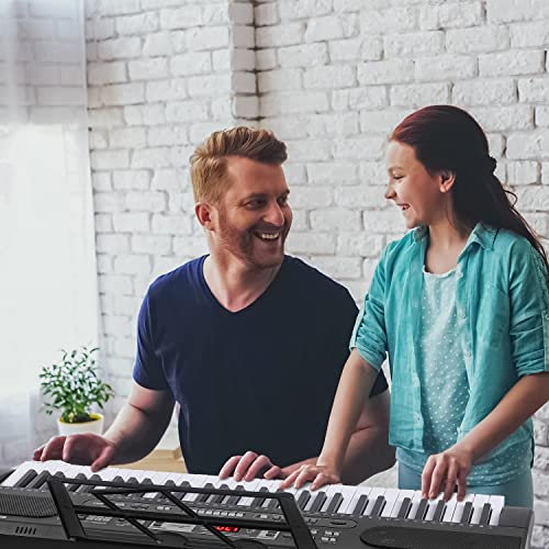 Zhruns Electric Keyboard Piano 61-Key, Multifunctional Musical Piano Keyboard Portable With Headphone Jack & Microphone,Usb Mp3 Play, Dual Power Supply,Music Sheet Stand For Beginners/Adults #TOP7