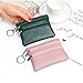MinLia Fashion Leather Coin Purse Women Small Wallet Multilayer Multifunctional Cute PU Leather Small Purse Wallets(Black)