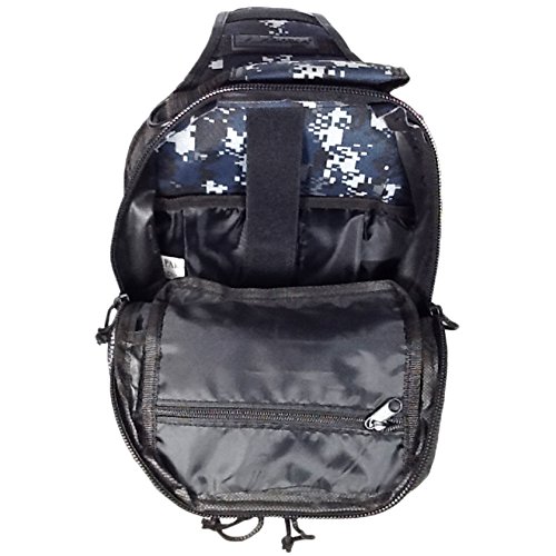 Mochila táctica de hombro 12" 800cu. in. camuflaje digital azul miniatura 7