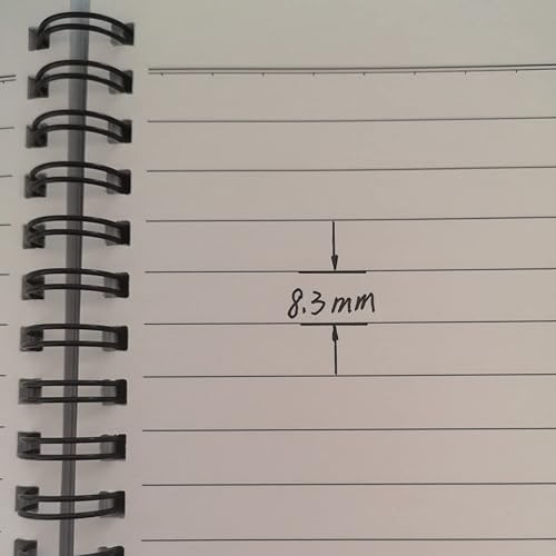 Miniatura 6 de YUREE Cuaderno de espiral A5 forrado, papel grueso de 3.53 oz/m² y cubierta rígida de estraza, 60 hojas (120 páginas), 8.35 x 5.9 pulgadas, marrón,