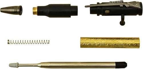 Miniatura 9 de Penn State Industries PKCP8020 Bolt Action 30 Cal - Kit de bolígrafo para torneado de madera (3, metal pistola)