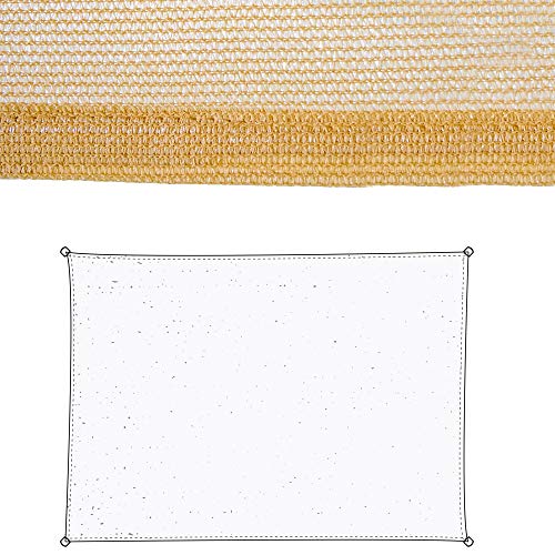 Ldk Garden Toldo vela bege de polietileno para jardim, 3 x 4 m, cru
