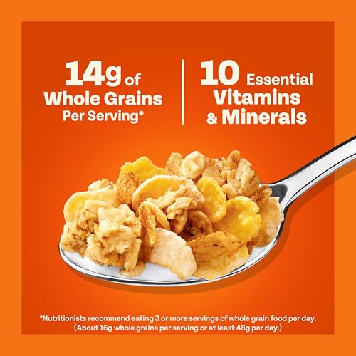 Image of Honey Bunches of Oats Honey Roasted Breakfast Cereal with Oats and Granola Clusters, Low Fat made with Whole Grain Cereal, 12 oz Box.