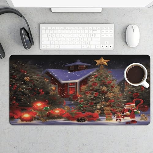 Christmas Cheer Desk Pad con base de goma, grande miniatura 5
