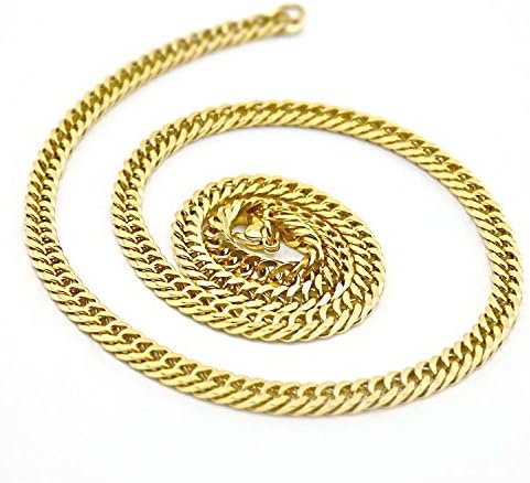 Mens Womens Cuban Link Chain 18K Gold Plated 3-6mm Stainless Steel Curb Necklace,Fashion Jewelry,Wear Alone or with Pendant,18-26 Inch - Image 3