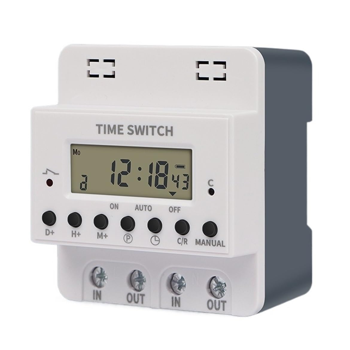 1PCS 220V Din Rail Digital Weekly Timer Switch Relay Weekly 7 Days Electronic Programmable Timer 60A Time Controllor(60A)