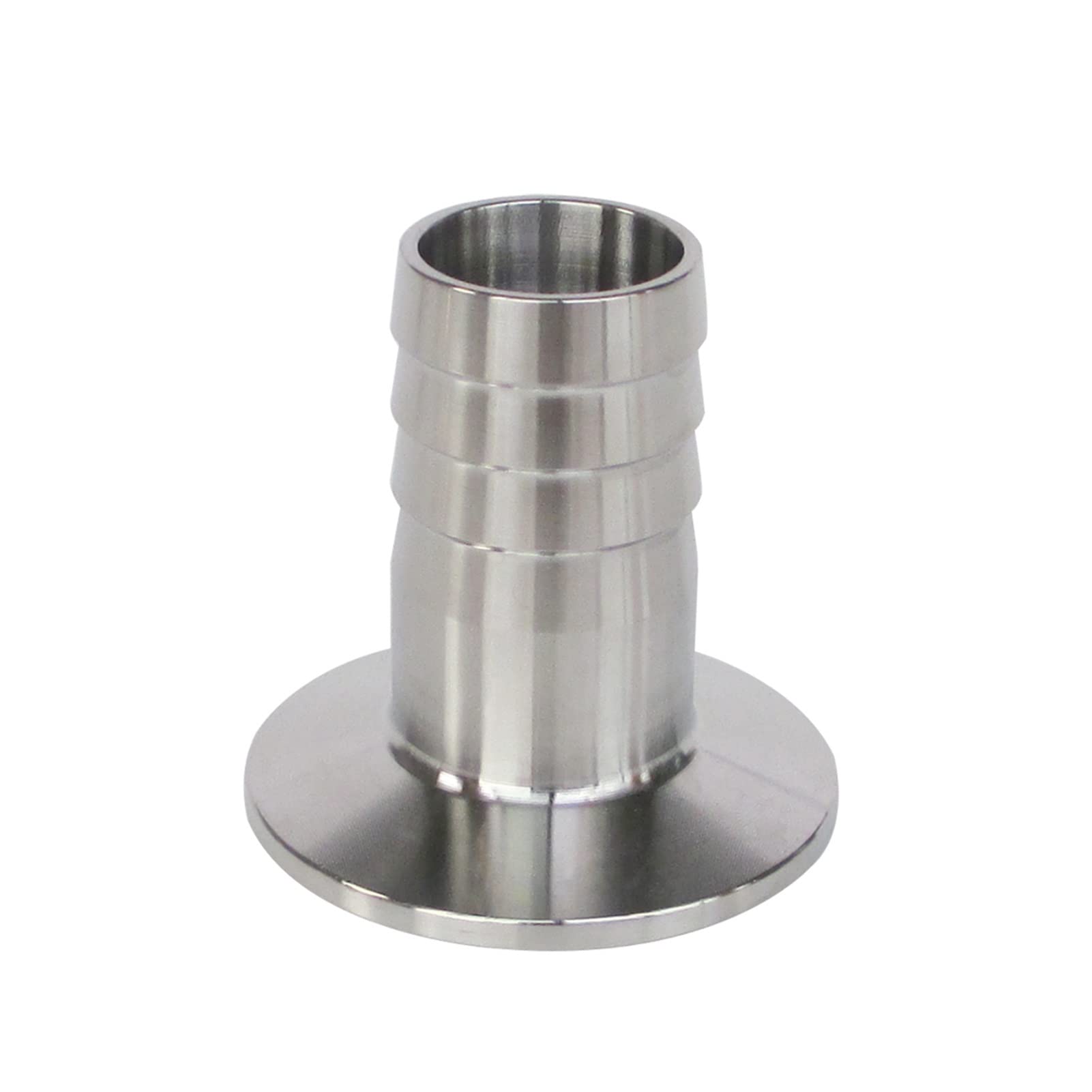WMYZFS 6/8/10/12/16/19/25/32/38/45/51mm Sanitary Tri Clamp Hose Barb Adapter Hosetail SS304 Stainless Steel joyous (Size : 16mm x Ferrule 50.5)