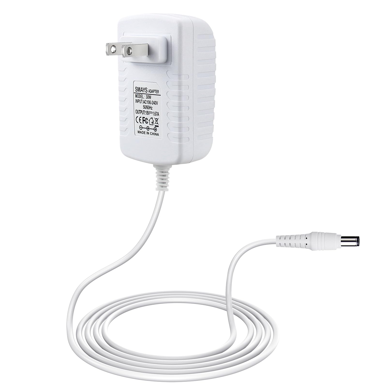 Power Cord for Alexa Echo Show 10 (3rd Gen), Show 2nd Gen, 30W Charger | for Echo Show 15 / 8, Plus 2nd Generation, Replacement AC Adapter