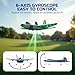 TOIBUS RC Plane, Remote Control Airplane, Drone for Kids and Beginners F-22 Glider Fighter Jet, Ready to Fly 2CH 2.4GHz Flying Toys with LED Lights, 2 Takeoff Modes, Auto Balance, 2 Batteries