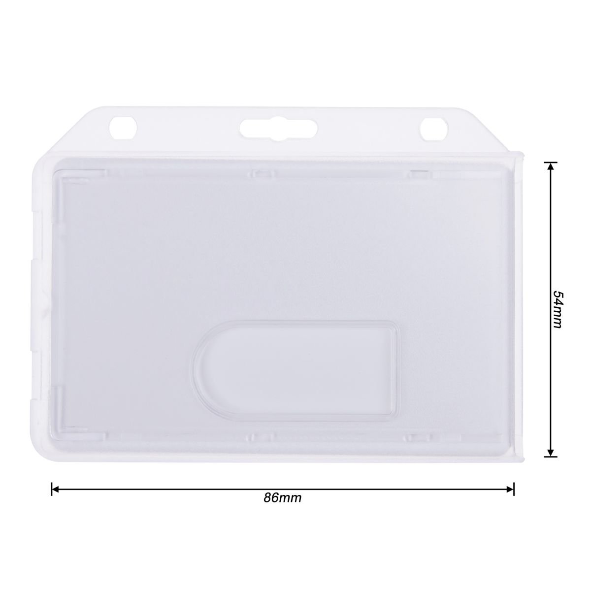 10 x Karteo ® Ausweishülle für zwei Karten mit Ausweisjojo | Kartenhalter horizontal mattiert | im EC-Kartenformat | Jojo mit Karabinerhaken