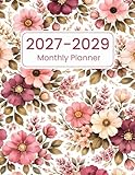 2027-2029 Monthly Planner: 3 Year From January 2027 To December 2029