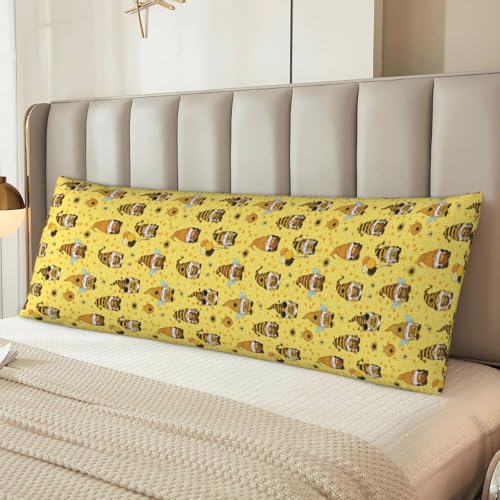Housse pour coussin de corps 50x150 zippée pour protéger votre oreiller sans repassage - 7
