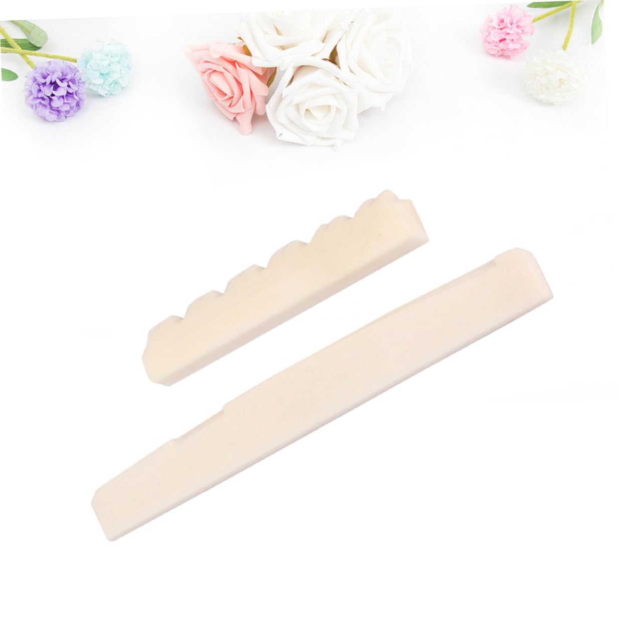GOOHOCHY Guitar Nut and Saddle Replacement Dj102 Material Fit for Ukulele Easy to Cut Improve Sound