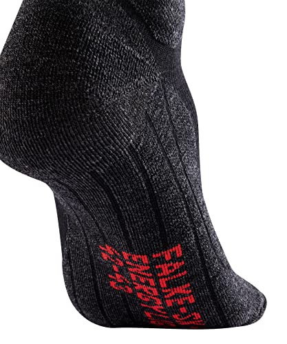 Falke Men's Sk4 Energizing Light Compression Ski Socks, Merino Wool, Knee High, Lightweight, Breathable Quick Dry, Black (Black-Mix 3010), 6.5-8.5, 1 Pair #TOP5