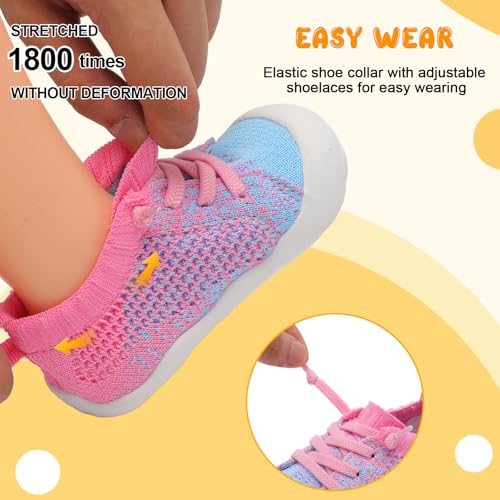 Image of JIASUQI Baby Shoes for Toddler Boys Girls Sneakers Slip on Walking Shoes for Babies