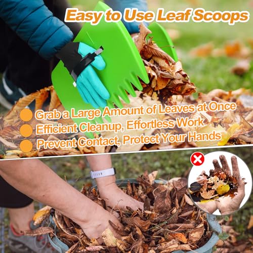 Acostop ACOSTOP-LEAF-BAG-AND-SCOOP 3 Pack 72 Gallon Garden Waste Bags With Scoops - Reusable Leaf Collector Kit thumb #3