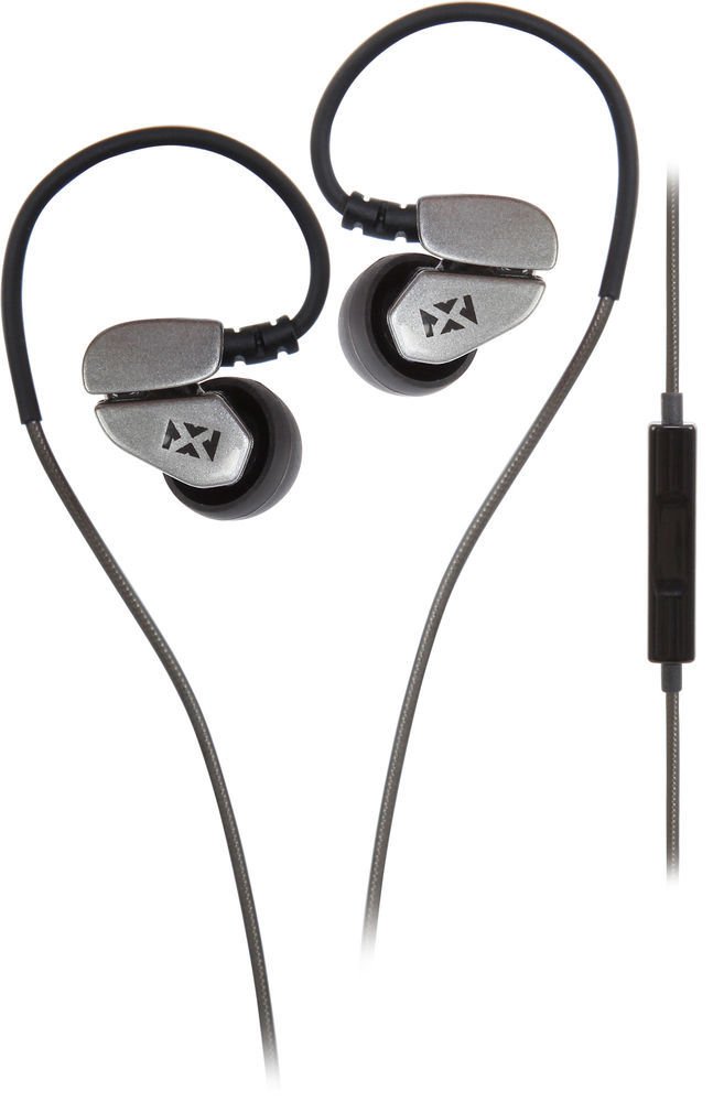 NVX In-Ear Maximum Clarity Multi-Purpose Headphones [Earbuds] with ComfortMax Tips [IE2GR]