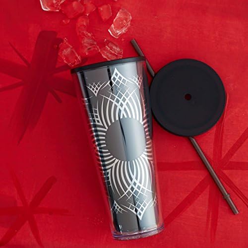 Cold Cup Tumbler - Silver Flower, 24 Fl Oz by Dot Collection