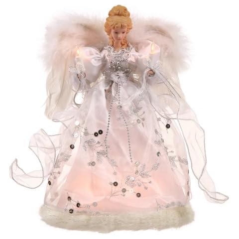 Vickerman Lighted Angel Christmas Tree Topper Cover