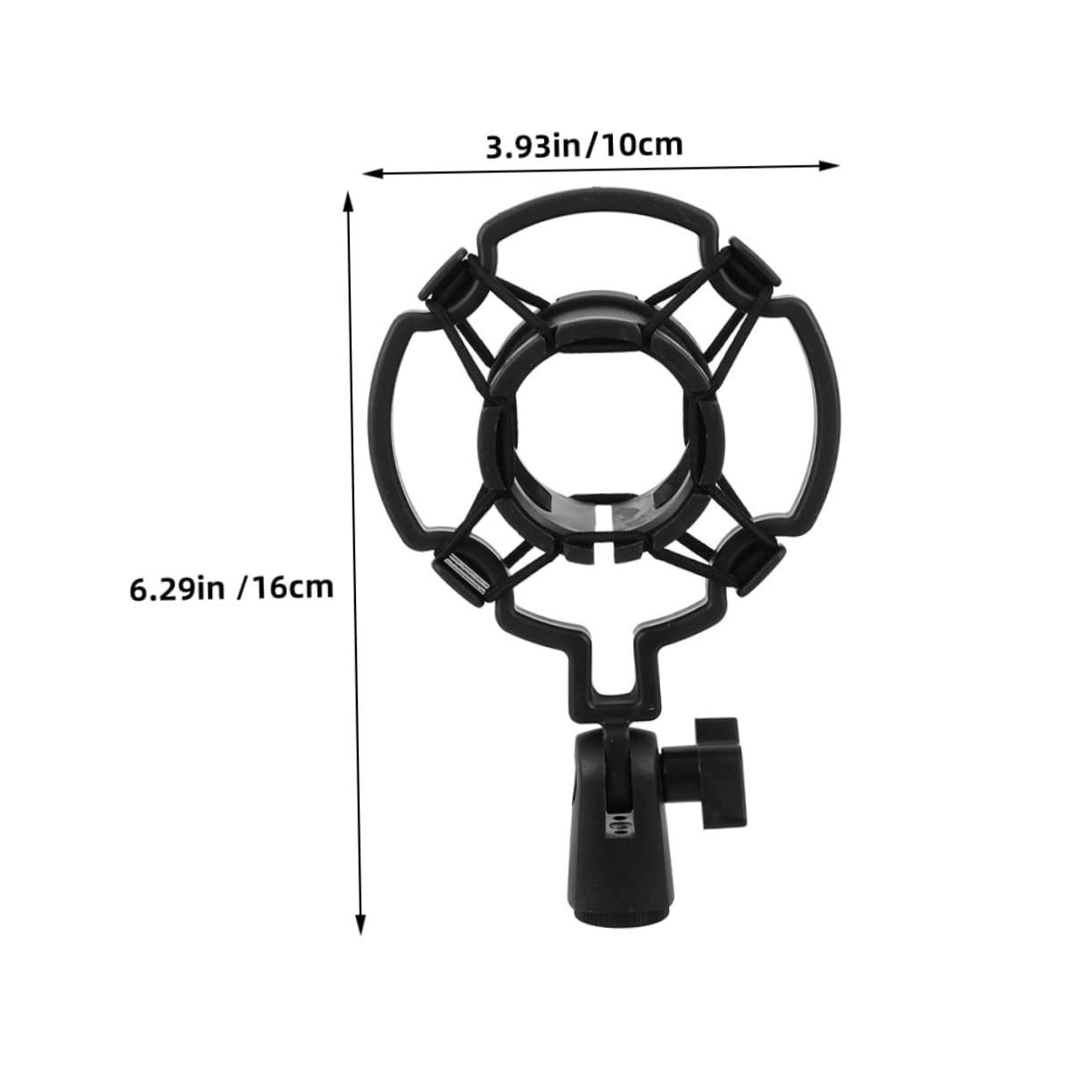 FUNOMOCYA 4Pcs Microphone Shock Mount Clip Shockproof Mic Stand Holder for Various Microphones for Streaming and Podcasting Sleek Design for Stable Support
