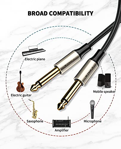 Vioy AC09-20FT Guitar Cable 20 Ft, 6.35 Mm (1/4) Ts (1/4) Mono Jack Unbalanced Guitar Patch Cords thumb #1