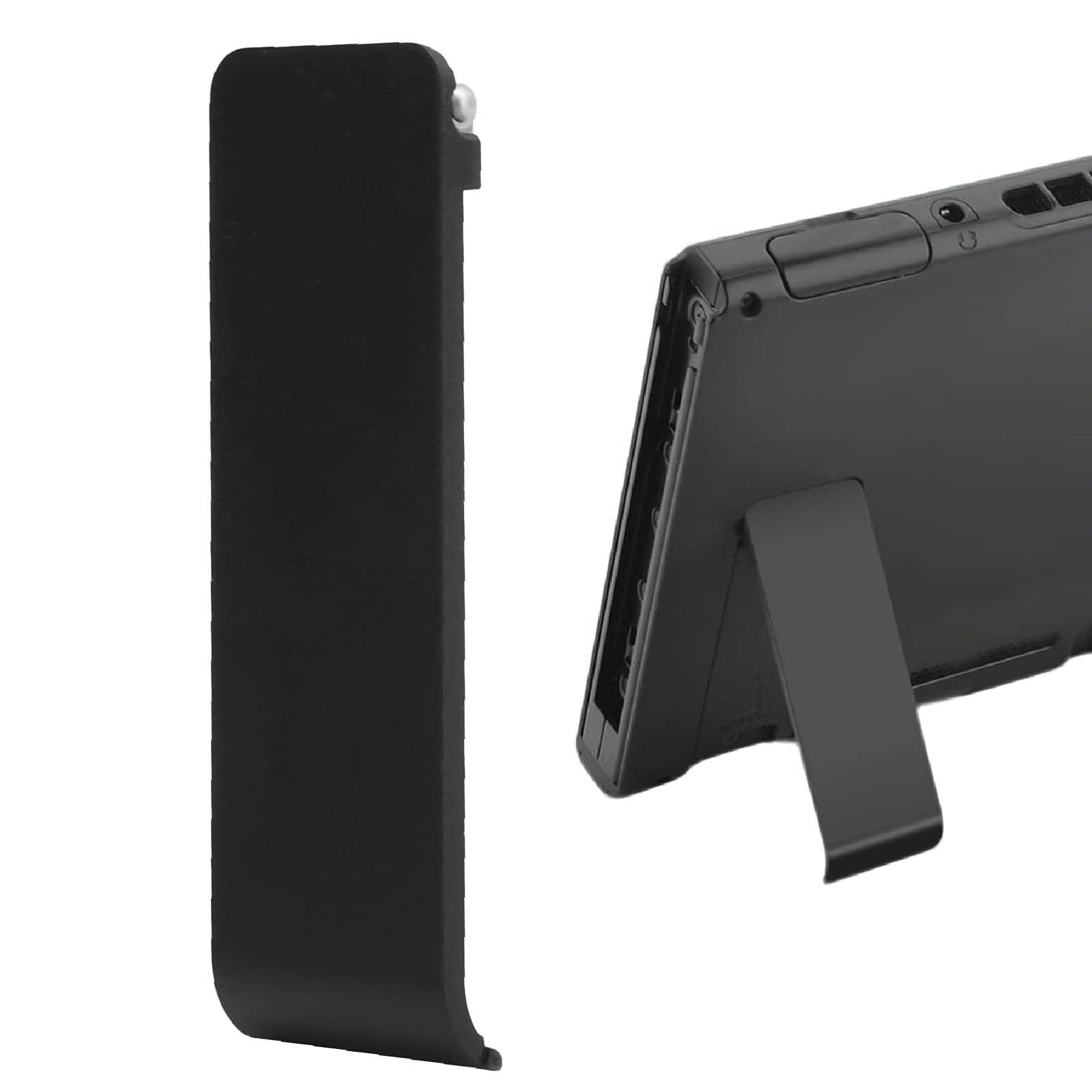 YANAJIAJIA Compatible with Nintendo Switch Stand – Replacement Repair Spare Part, Foldable Back Shell Holder, Black (Pocket Size 6x2cm)