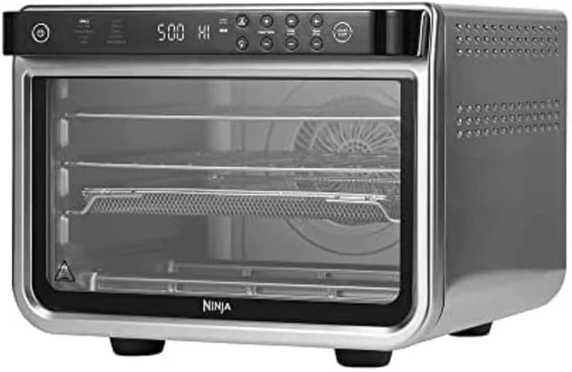 Ninja Foodi Forno multifunzione 10 in 1, fornetto portatile adatto a tutte le superfici, per arrostire, grigliare, cuocere, ecc., argento/nero, DT200EU Ninja Foodi Forno multifunzione 10 in 1, fornetto portatile adatto a tutte le superfici, per arrostire, grigliare, cuocere, ecc., argento/nero, DT200EU