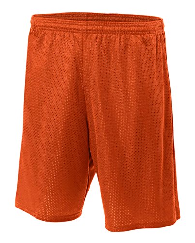 Amazon.com: A4 Mens Lined Tricot Mesh Shorts, XS, Athletic Orange