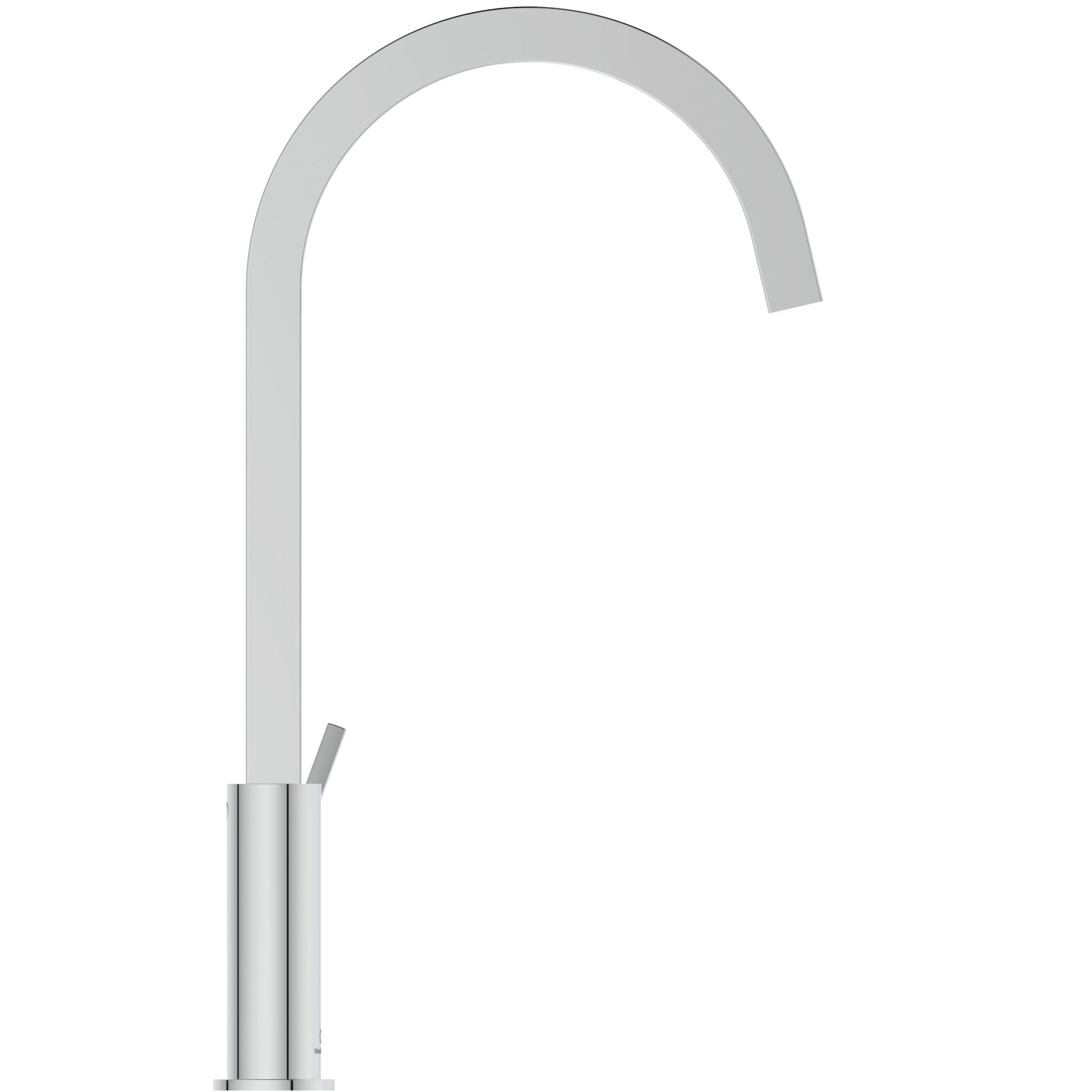 Ideal Standard – Gusto Miscelatore cucina, Bocca alta squadrata, con cartuccia FirmaFlow, bocca girevole a 360°, facile da installare con fissaggio EasyFix+, Cromato