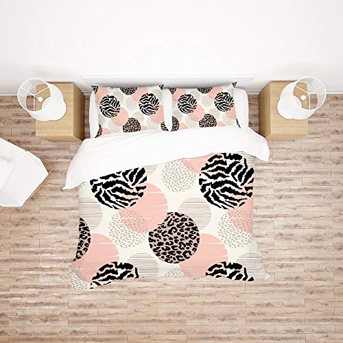 Parure de lit motif géométrique en polyester doux CHEHONG - 3