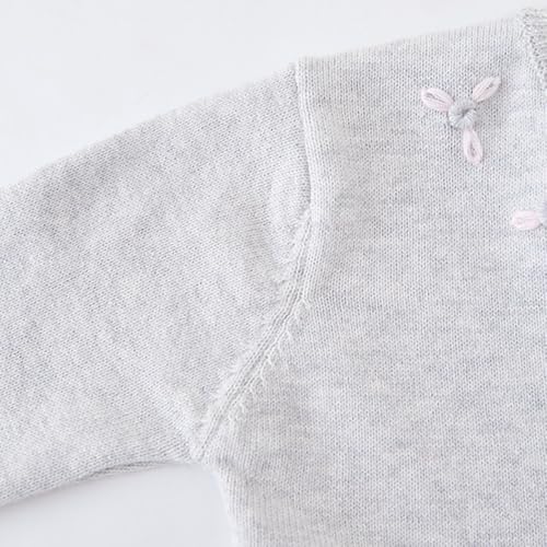Vivobiniya Toddler and Baby Girl Knit Long Sleeve One Button Closure Bolero Shrug Kid Girl Sweater Cardigan3