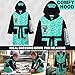Get Trend Minecraft Robe for Boys Teens, Hooded Dressing Gown, Creeper Loungewear Cozy Robes, Gamer Gifts for Boys (9-10 Years, Green Minecraft)