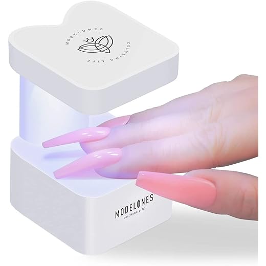modelones Mini Luz UV para Unhas, Lâmpada para Unhas com 2 Timers, LED, Plástico, 8 Watts, USB, Para Interior