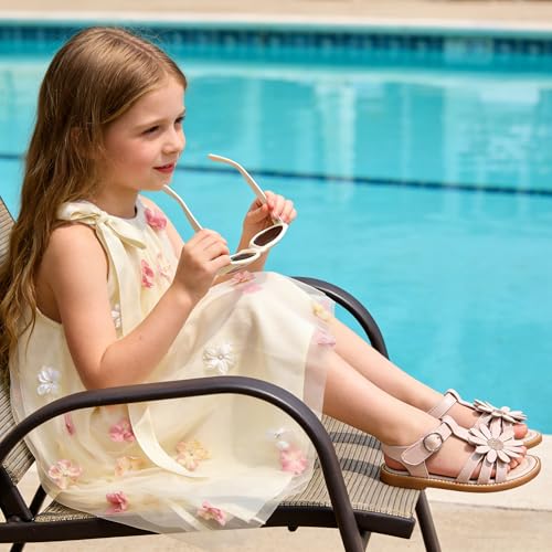 Image of Kiderence Toddler Girls Sandals Little Girls Kids Summer Shoes Toddler Sandals