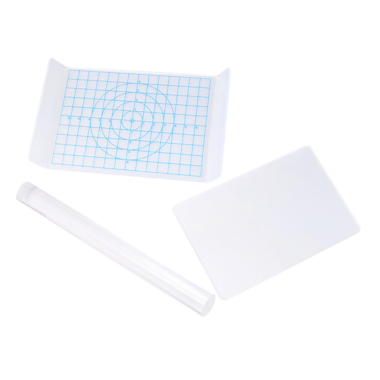 Gadpiparty 1Set Acrylic Clay Tool Durable Air Dry Clay Rolling Rods with Boards for DIY Art Craft Sculpting Modelling Portable Acrylic Pottery Tools for Home and