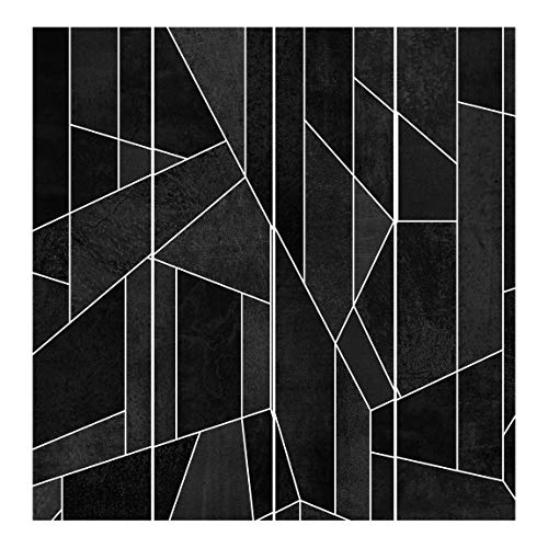 Bilderwelten Schiebegardinen Set Elisabeth Fredriksson Schwarz Weiß Geometrie Aquarell 4 Flächenvorhänge 250 x 240cm Deckenhalterung