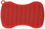 Kuhn Rikon Stay Clean Silicone Scrubber, Red
