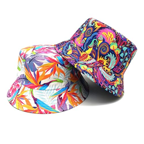 Image of Bucket Hat for Women Men,Travel Sun Beach Cap,Unisex Fishing Outdoor Boonie