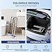 Loyoda Foldable Toilet Safety Rails for Seniors - Adjustable Toilet Safety Frame & Toilet Handles for Elderly & Disabled, Fits Most Toilets, 350lb Capacity, Gray