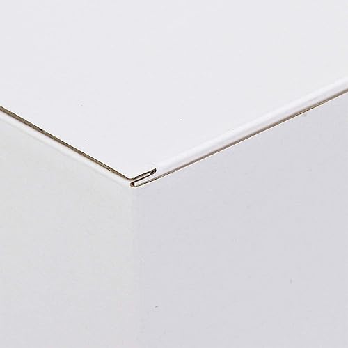 Miniatura 7 de Lainrrew 12 Pcs Shipping Boxes, 5x5x5Inches White Kraft Corrugated Cardboard Boxes Small Mailing Boxes Recyclable Cardboard Box Cube for Shipping