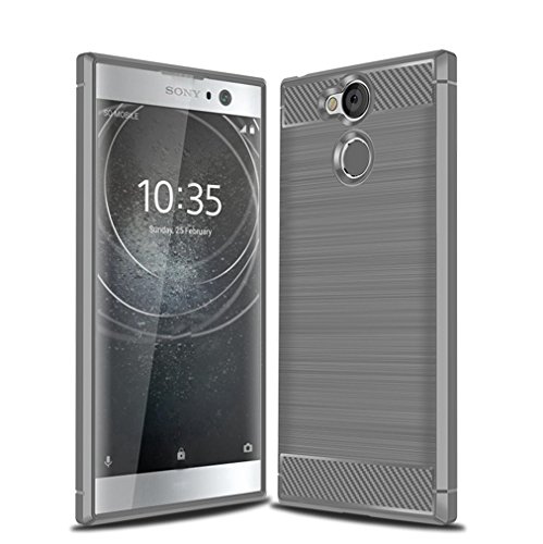 NEKOYA Funda Sony Xperia XA2, Sony Xperia XA2 Carcasa con [Gel de sílice de Fibra de Carbono] [Anti-Huella Dactilar][Mano Antideslizante] Anti-rasguños Estuche para Case Cover Sony Xperia XA2