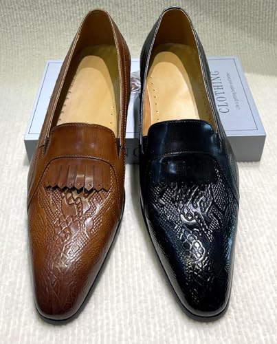 Santimon Men’s Slip On Shoes Dress Casual Penny Loafers – Comfort Luxury Leather Mocasines for Business, Office, Party & Wedding3