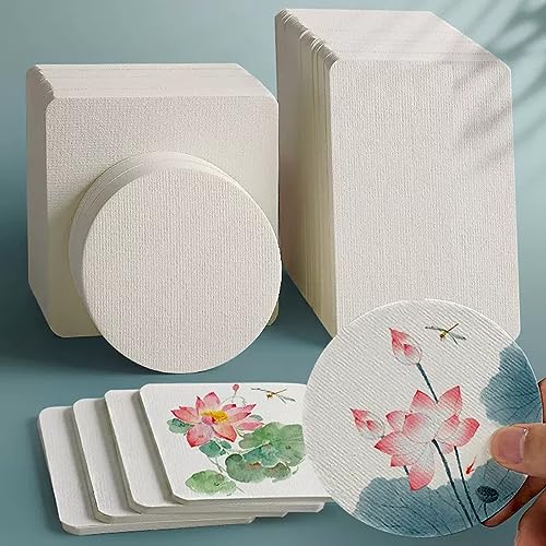 Papel de acuarela redondo para pintar sin deformaciones ni roturas 4