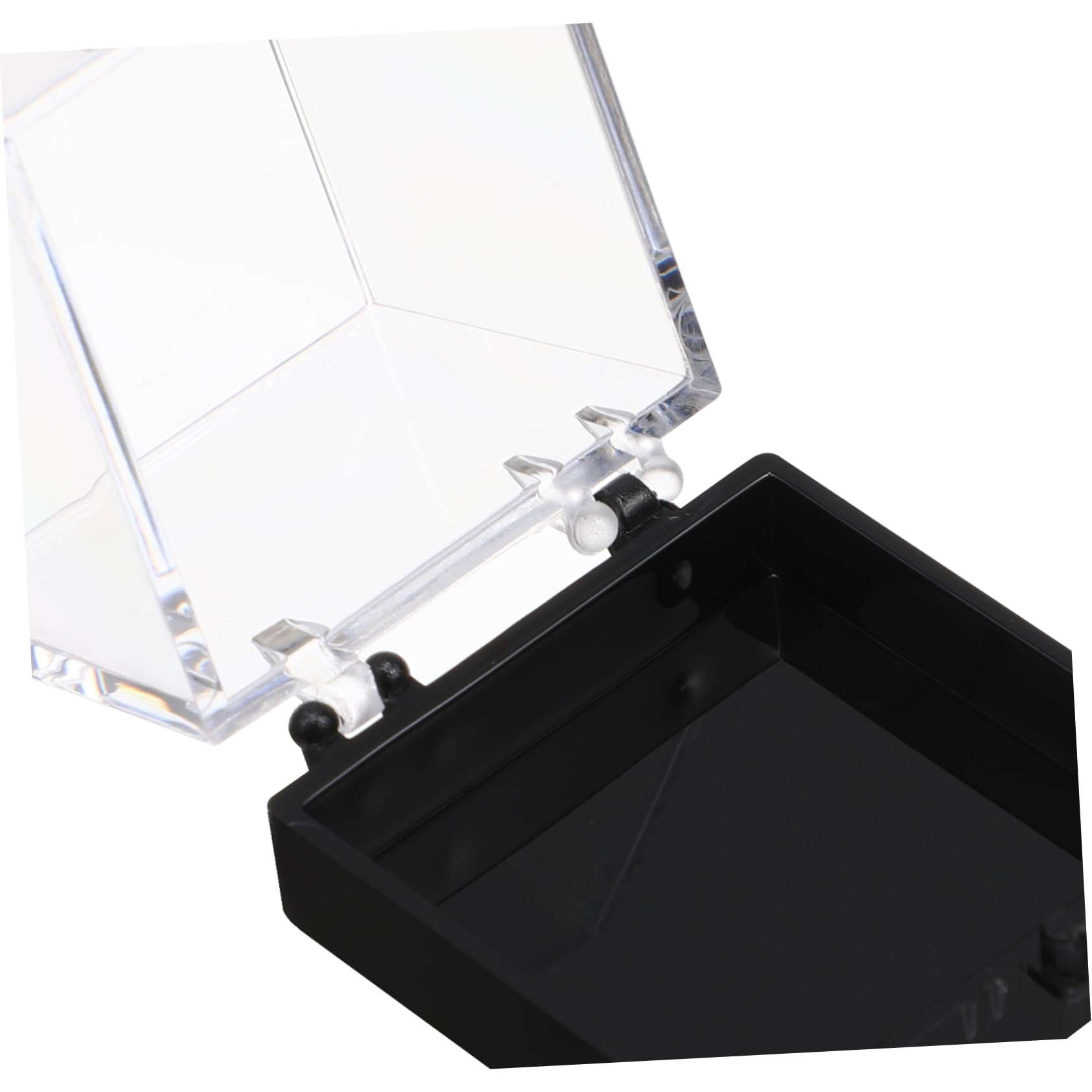 FUNOMOCYA 12pcs Mineral Standard Display Box Beading Storage Small Display Case Transparent Display Case Pin Display Case Storage for Crystals Gem Display Case Specimen Boxes Rock Plastic