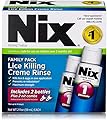 Nix Lice Killing Crème Rinse Family Pack, 4 Fl Oz Nix Crème Rinse and 2 Nit Combs (Pack of 1)