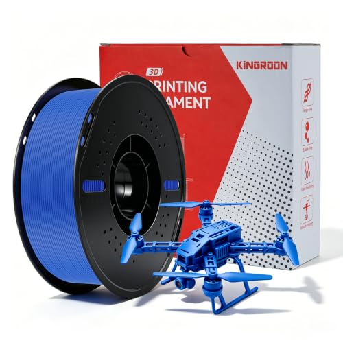 Image of Kingroon PLA Plus(PLA+) 3D Printer Filament, Dimensional Accuracy + /- 0.03 mm, 1 kg Spool(2.2lbs), 1.75 mm,Blue