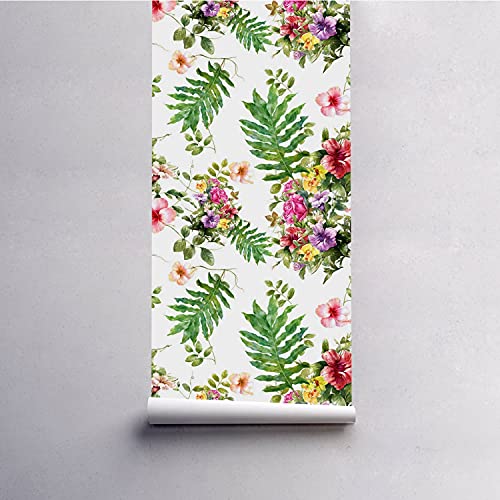 Papier peint fleurs Magic-Stick pour relooker un mur sans colle - 5